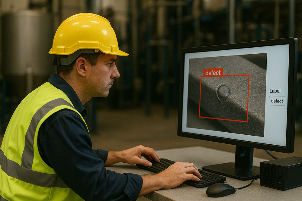 Data labelling in manufacturing AI model training