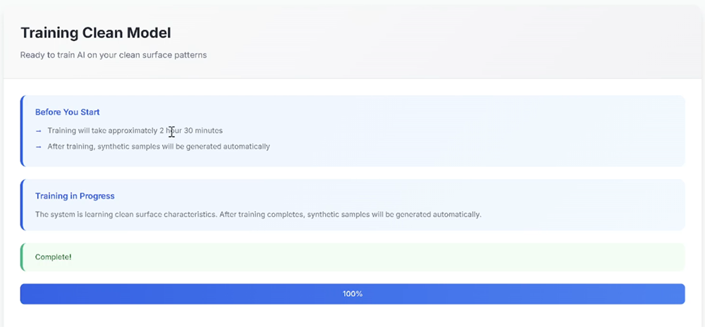 Training Clean Sample Synthetic Data model ZELIA demo screenshot