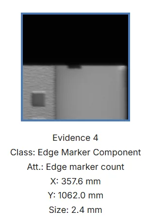 Inspection result for defect and measurement detection in manufacturin Inspection result for defect and measurement detection in manufacturing using a quality inspection software