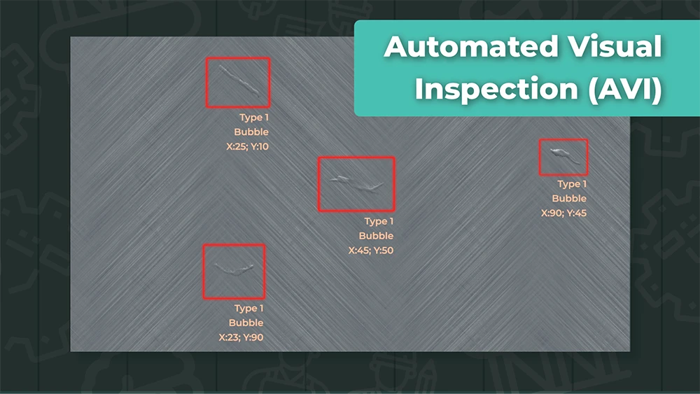 Image illustration with defect detection in computer vision